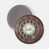 Rotary Phone Kijk Magnet (Voorkant / Achterkant)