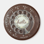 Rotary Phone Kijk Magnet (Voorkant)