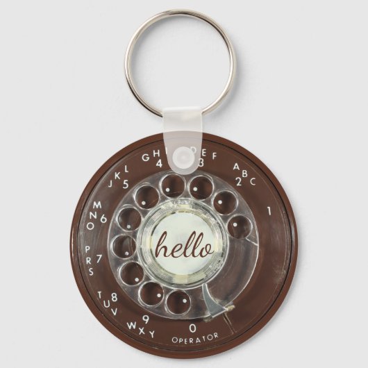 Rotary Phone Kijk Sleutelhanger (Voorkant)