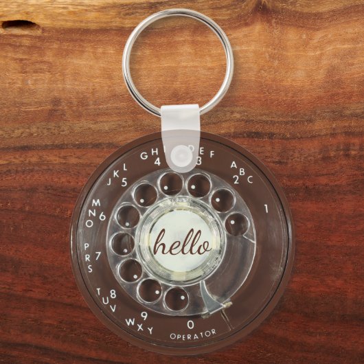 Rotary Phone Kijk Sleutelhanger (Voorkant)