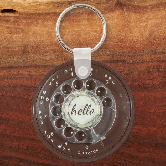 Rotary Phone Kijk Sleutelhanger (Voorkant)