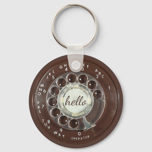 Rotary Phone Kijk Sleutelhanger (Achterkant)