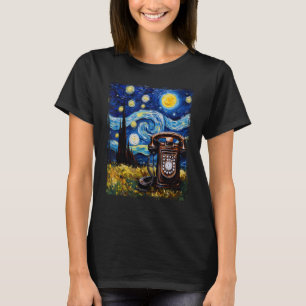 Rotary Telefoon in Van Gogh  draaischijf telefoon T-shirt