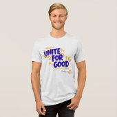 Rotary Verenig Voor Goed Tri-Blend Shirt (Voorkant volledig)