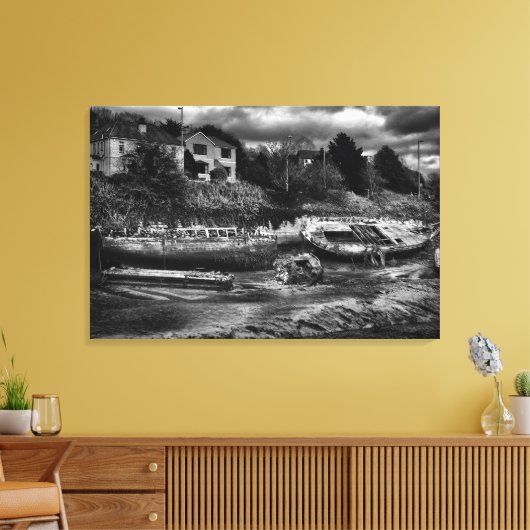 Rotatiebakken, verval en corruptie canvas afdruk (Insitu (Woonkamer))