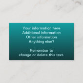 Rotaties Aangepaste Visitekaartjes (Voorkant)