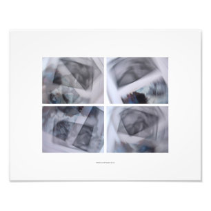 Rotaties conceptuele fotografie afdrukken foto afdruk