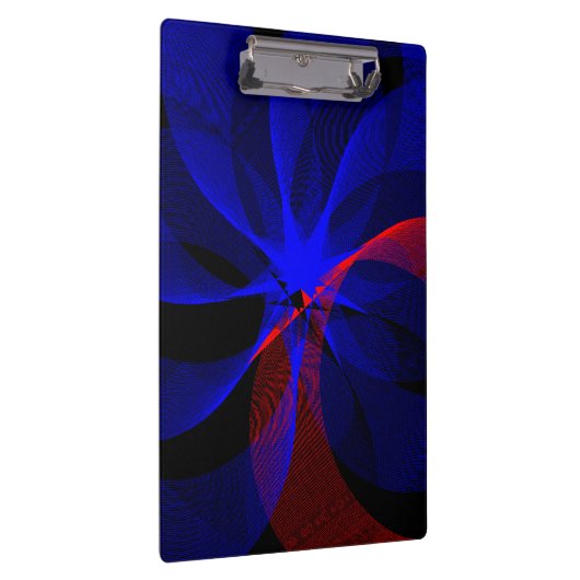 Rotating Blue Accent Geometric Clipboard Klembord (Rechts)