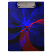 Rotating Blue Accent Geometric Clipboard Klembord (Voorkant)