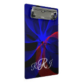 Rotating Blue Accent Geometric Mini Clipboard Klembord (Schuin)