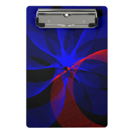 Rotating Blue Accent Geometric Mini Clipboard Mini Klembord