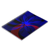 Rotating Blue Accent Geometric Spiral Notebook Notitieboek (Linkerzijde)