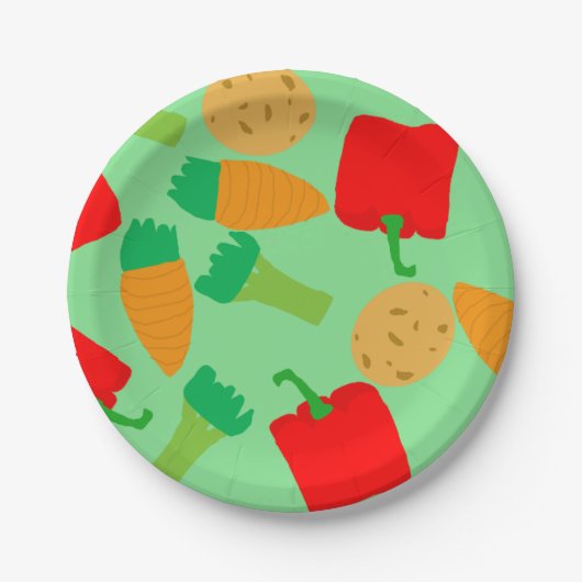 Rotating Vegetables Papier Bord (Voorkant)