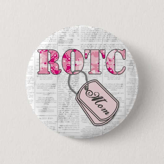 ROTC mama: Gezochte hulp Ronde Button 5,7 Cm (Voorkant)