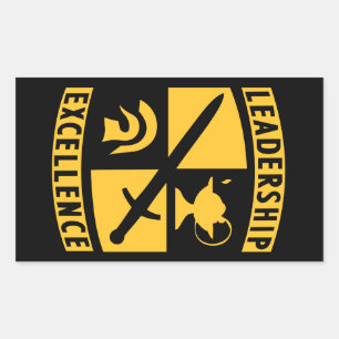 ROTC Reserve Officer Training Corps Militair Rechthoekige Sticker