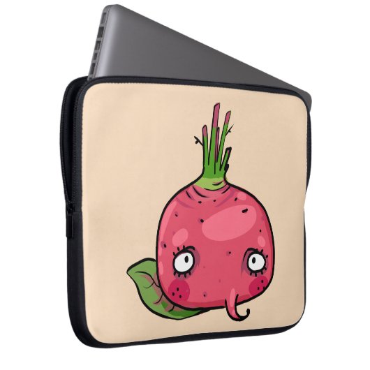 Rote Beete beet Laptop Sleeve (Voorkant Rechts)
