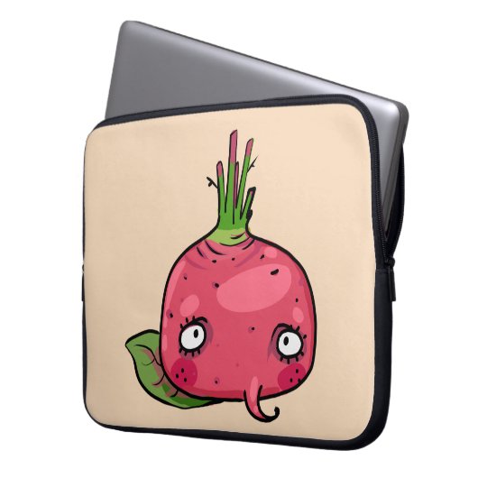 Rote Beete beet Laptop Sleeve (Voorkant Links)