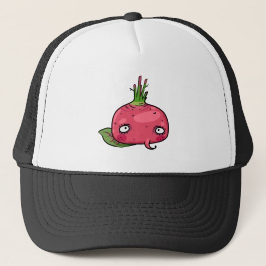 Rote Beete beet Trucker Pet (Voorkant)