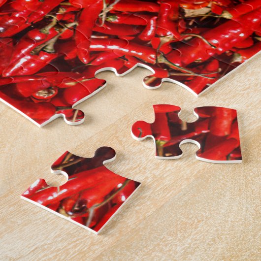Rote Chilischoten Legpuzzel (Zijkant)