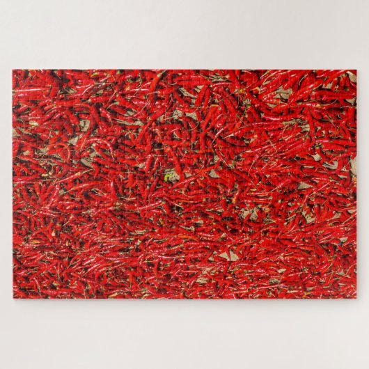 Rote Chilischoten Legpuzzel (Horizontaal)
