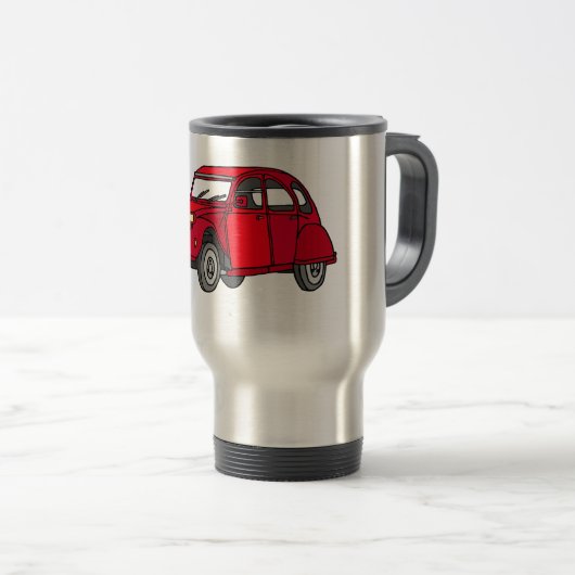 Rote Ente (2CV) Reisbeker (Voorkant rechts)