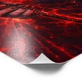 Rote Mond-Zauberin – Dark Fantasy Poster (Hoek)