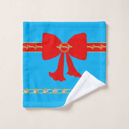 Rote Schleife Bad Handdoek (Wasdoekje)