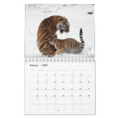 Rote Tiger als Kalender (Feb 2027)