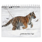 Rote Tiger als Kalender (Hoes)
