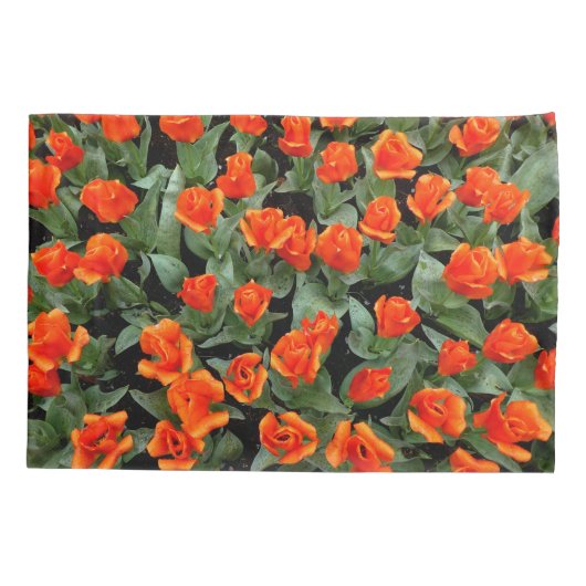 Rote Tulpen Kussensloop (Achterkant)