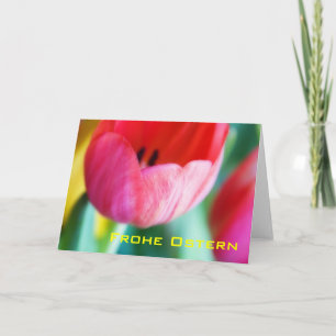 Rote Tulpen • Osterkarte Kaart