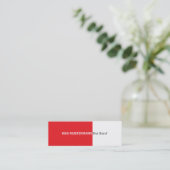 Rote Visitenkarte Mini Visitekaartje (Staand voorkant)