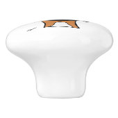 Roteer de hond keramische Knob Knop (Zijkant)