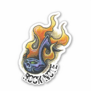 Roten-noten-tekening Sticker