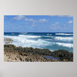Roter Bahama-strand, Great Abaco Island Poster