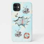 Roter Leuchtturm Case-Mate iPhone Case (Achterkant)