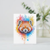 Roter Panda Briefkaart (Staand voorkant)