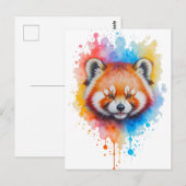 Roter Panda Briefkaart (Voorkant / Achterkant)