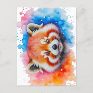 Roter Panda cute Briefkaart