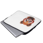 roter Pandakopf / red panda head  Laptop Sleeve (Voorkant onderkant)