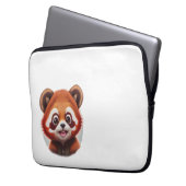 roter Pandakopf / red panda head  Laptop Sleeve (Voorkant Links)