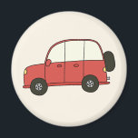 Roter SuV Magneet<br><div class="desc">Ein roter Geländewagen.</div>