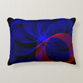 Roterend blauw accentkussen accent kussen