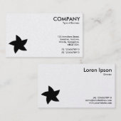 Roterend stersymbool - Wit (Platinum Kaart) Visitekaartje (Voorkant / Achterkant)