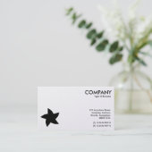 Roterend stersymbool - Wit (Platinum Kaart) Visitekaartje (Staand voorkant)