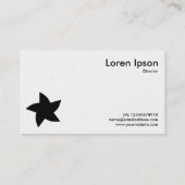 Roterend stersymbool - Wit (Platinum Kaart) Visitekaartje (Achterkant)