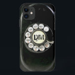 roterende bakkeliettelefoon, voeg initialen toe Case-Mate iPhone case<br><div class="desc">Voor nostalgische retro-liefhebbers,  en je kunt ook je inzendingen toevoegen!
Opmerking: dit is een foto - afbeelding ,  geen echt roterend cadeau .</div>