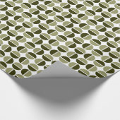 Roterende cirkels - Donkere olijven en Khaki Cadeaupapier (Hoek)