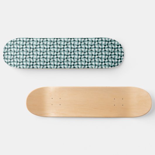 Roterende cirkels - Groen en DK Groen Skateboard (Horizontaal)