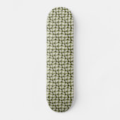 Roterende cirkels - Khaki en Donkere olijven Skateboard (Voorkant)